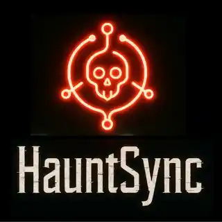 HauntSync circuit-skull logo
